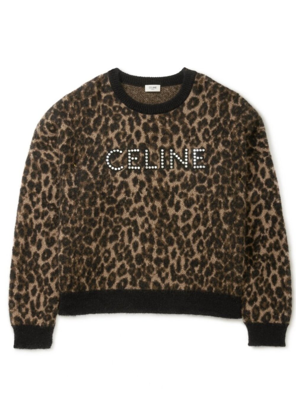 CELINE Mens Oversized Crewneck 'Leopard' - PRISTINE